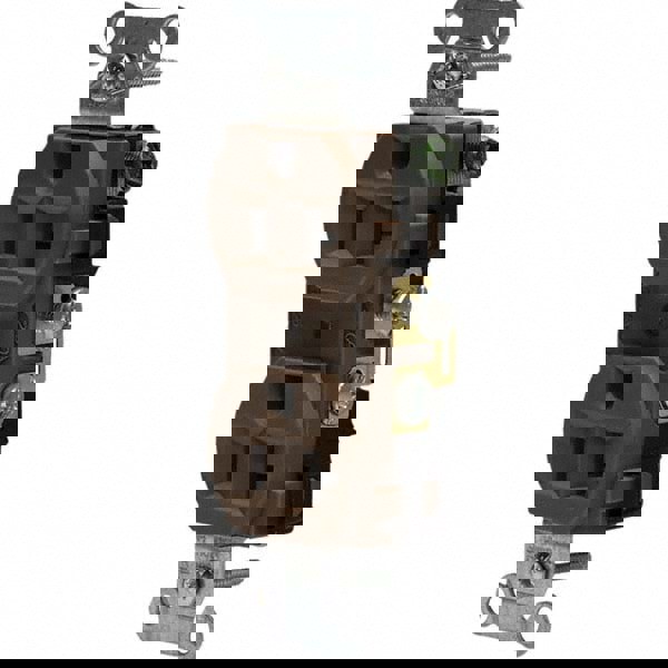 Straight Blade Duplex Receptacle: NEMA 5-20R, 20 Amps, Self-Grounding